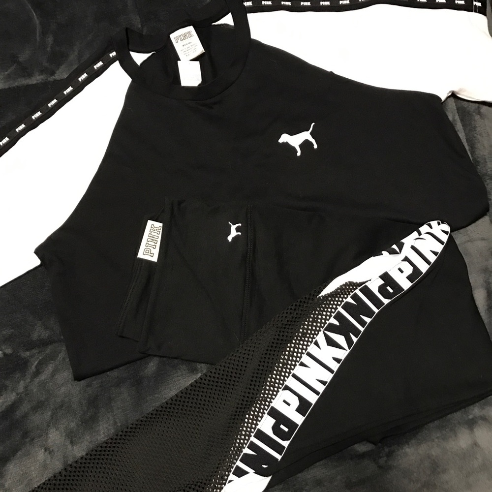 VS Pink T-shirt and Legging Set